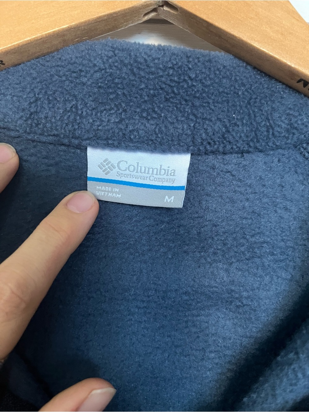 Columbia Benton Springs Full Zip Fleece Jacket Pockets Blue Women’s Size Medium - Picture 2 of 6